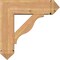 Ekena Millwork Funston Arts and Crafts Smooth Bracket w/ Offset Brace, Western Red Cedar, 7 1/2"W x 24"D x 24"H BKT0806X24X24FST03SWR - alternate 2